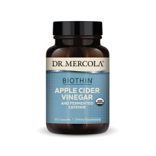 Органический ферментированный яблочный уксус и кайенский перец, Dr. Mercola, 30 капсул