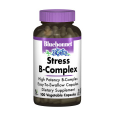 Стрес В-Комплекс 100, Bluebonnet Nutrition, 100 гелевих капсул