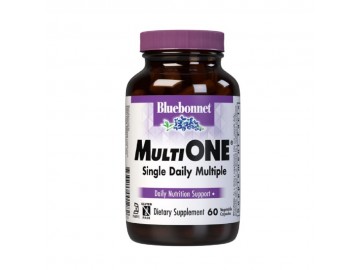 Мультивiтамiни з залiзом, MultiONE, Bluebonnet Nutrition, 60 вегетаріанських капсул