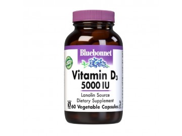 Вiтамiн D3 5000IU, Bluebonnet Nutrition, 60 вегетаріанських капсул