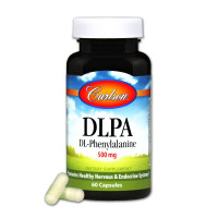 DLPA (фенілаланін) 500мг, DL-Phenylalanine, Carlson, 60 капсул