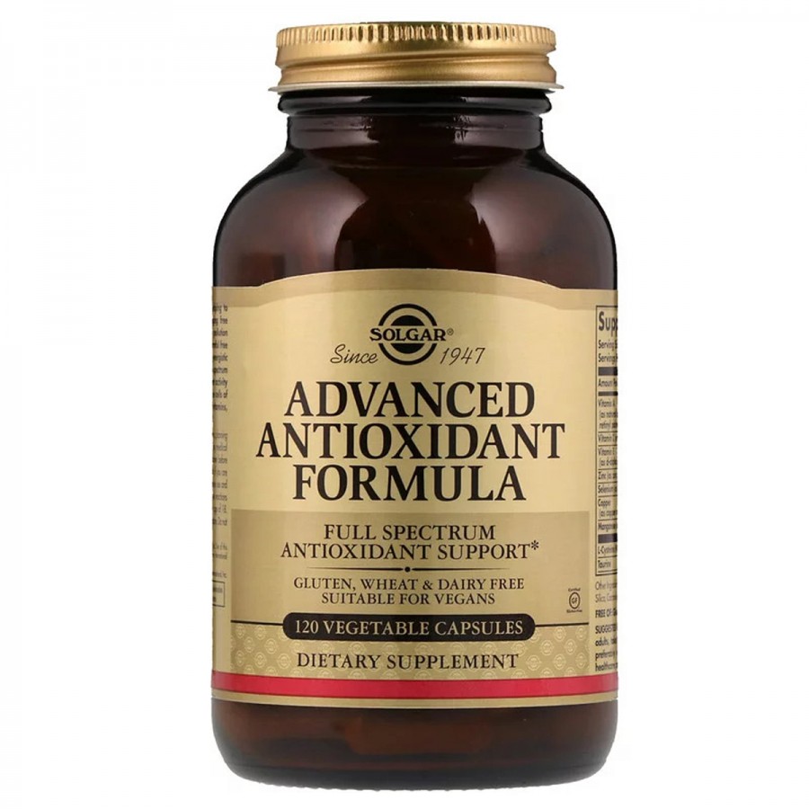 Антиоксидантна Формула, Advanced Antioxidant Formula, Solgar, 120 капсул