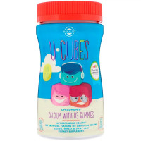 Кальций с D3 для детей, U-Cubes, Детский кальций с D3, Solgar, 60 жевательных таблеток