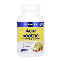 Травные ферменты от изжоги, Acid Soothe, Enzymedica, 90 капсул