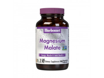 Магній малат, Magnesium Malate, Bluebonnet Nutrition, 90 вегетаріанських капсул