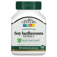 Соєві Ізофлавони, Standardized Soy Isoflavones Extract, 21st Century, 60 вегетаріанських капсул