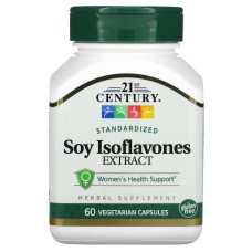Соєві Ізофлавони, Standardized Soy Isoflavones Extract, 21st Century, 60 вегетаріанських капсул