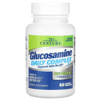 Глюкозамін, Glucosamine Daily Complex, 21st Century, 60 таблеток в оболонці