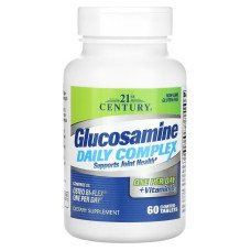 Глюкозамін, Glucosamine Daily Complex, 21st Century, 60 таблеток в оболонці