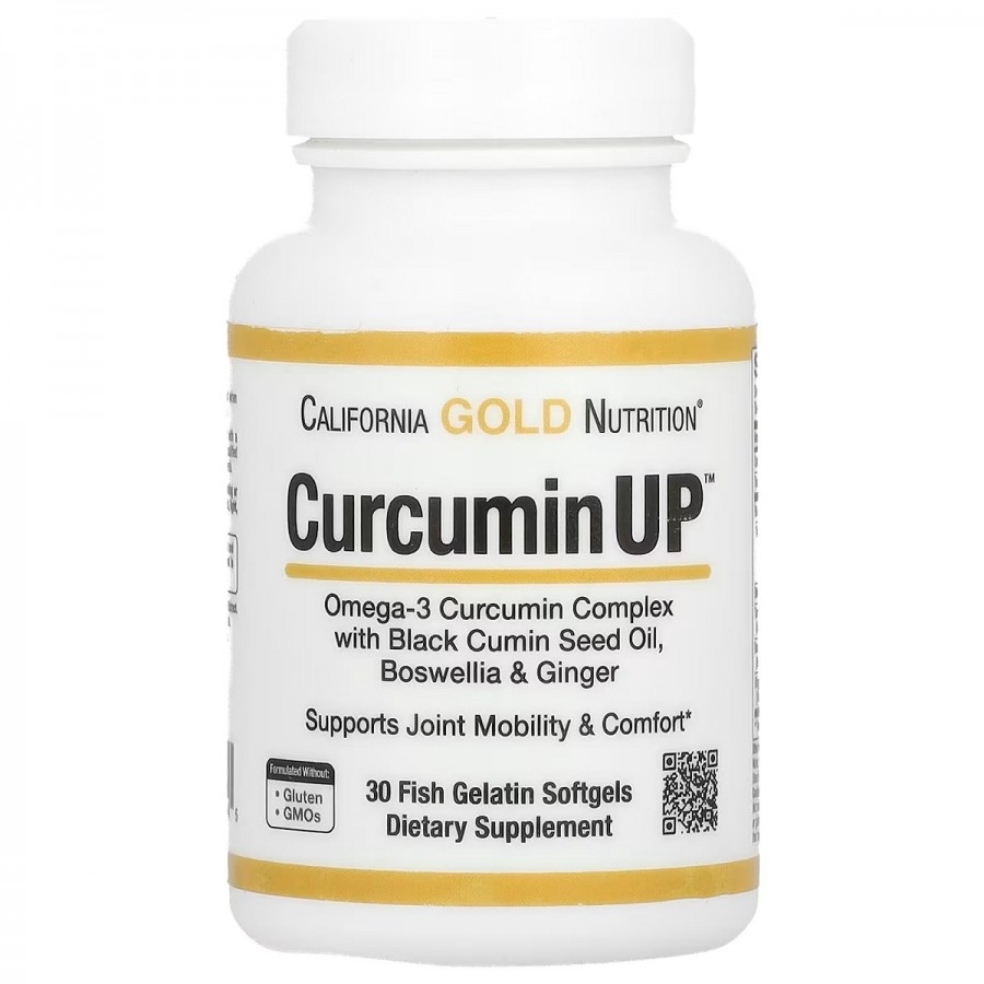 Комплекс для рухливості та комфорту суглобів, CurcuminUP, California Gold Nutrition, 30 желатинових капсул