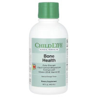 Кальцій та магній з вітамінами D3 та K2, смак апельсину, Liquid Calcium/Magnesium Formula with Vitamin D3 & Vitamin K2, ChildLife Clinicals, 473 мл