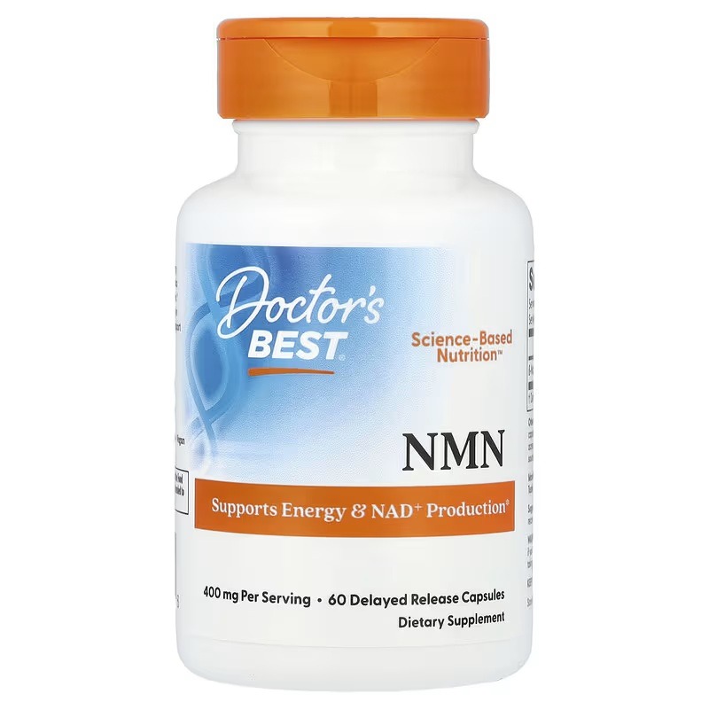Нікотинамід з уповільненим вивільненням, NMN, Doctor's Best, 60 капсул