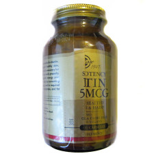 УЦІНКА Біотин (В7) 5000 мкг, Solgar, 100 гелевих капсул (брак етикетки)