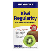 Киви, Kiwi Regularity, Enzymedica, 30 жевательных таблеток