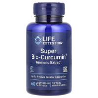 Куркумін, 400 мг, Super Bio Curcumin, Turmeric Extract, Life Extension, 60 вегетаріанських капсул