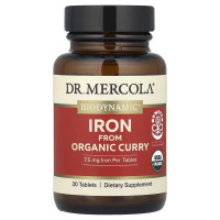 Залізо з органічного карі, Iron From Organic Curry, Dr. Mercola, 30 таблеток
