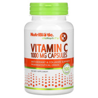 Витамин C, 1000 мг, Vitamin C, NutriBiotic, 100 капсул