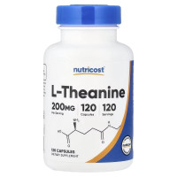 L-теанін, 200 мг, L-Theanine, Nutricost, 120 капсул