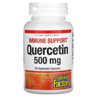 Кверцетин, 500 мг, Quercetin, Natural Factors, 60 вегетаріанських капсул