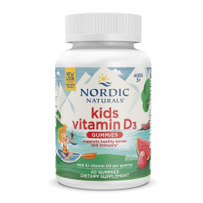 Вітамін D3 для дітей, смак кавуна, 400 МО, Kids Vitamin D3 Gummies, Nordic Naturals, 60 жувальних таблеток