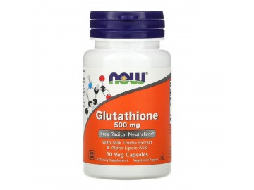 Глутатіон, 500 мг, Glutathione, Now Foods, 30 вегетаріанських капсул