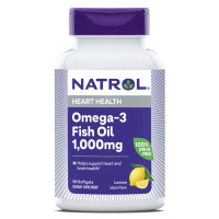 Омега-3 Рыбий Жир, 1000 мг, Omega-3 Fish Oil, Natrol, 90 желатиновых капсул