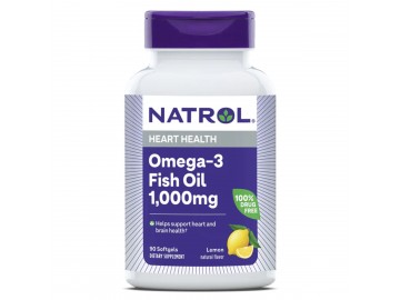 Омега-3 Риб'ячий Жир, 1000 мг, Omega-3 Fish Oil, Natrol, 90 желатинових капсул