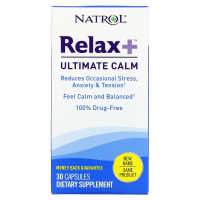 Глубокий покой и уравновешенность, Relax+, Ultimate Calm, Natrol, 30 капсул
