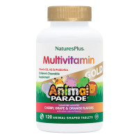 Мультивитамины для детей, вкус ассорти, Animal Parade Gold, Natures Plus, 120 жевательных таблеток