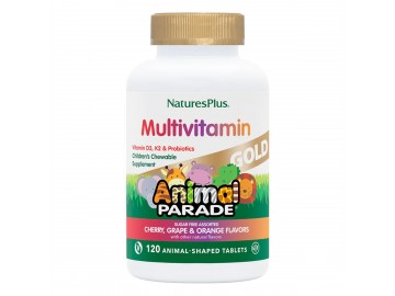 Мультивітаміни для Дітей, Смак Асорті, Animal Parade Gold, Natures Plus, 120 жувальних таблеток