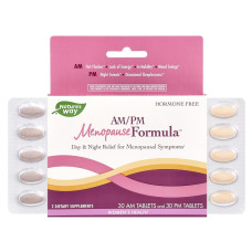 УЦІНКА Жіноче здоров'я при менопаузі, день/ніч, AM/PM Menopause Formula, Nature's Way, 60 таблеток (м'ята коробка)
