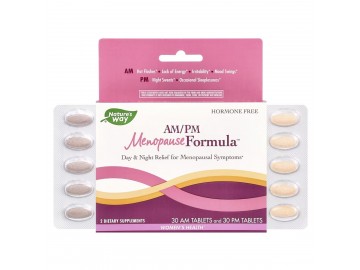 УЦІНКА Жіноче здоров'я при менопаузі, день/ніч, AM/PM Menopause Formula, Nature's Way, 60 таблеток (м'ята коробка)