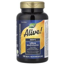 Мультивітаміни ультра для Чоловіків, Alive! Men's Ultra Multivitamin, Nature's Way, 150 таблеток