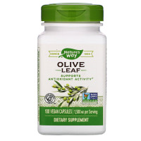 Оливковые листья, Olive Leaves, Nature's Way, 1500 мг, 100 капсул