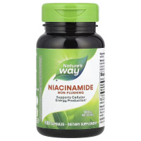 Ниацинамид, 500 мг, Niacinamide, Nature's Way, 100 капсул