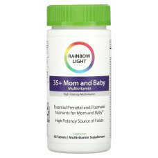 Мультивитамины для мам 35+ и малышей, Multivitamin 35+ Mom and Baby, Rainbow Light, 60 таблеток