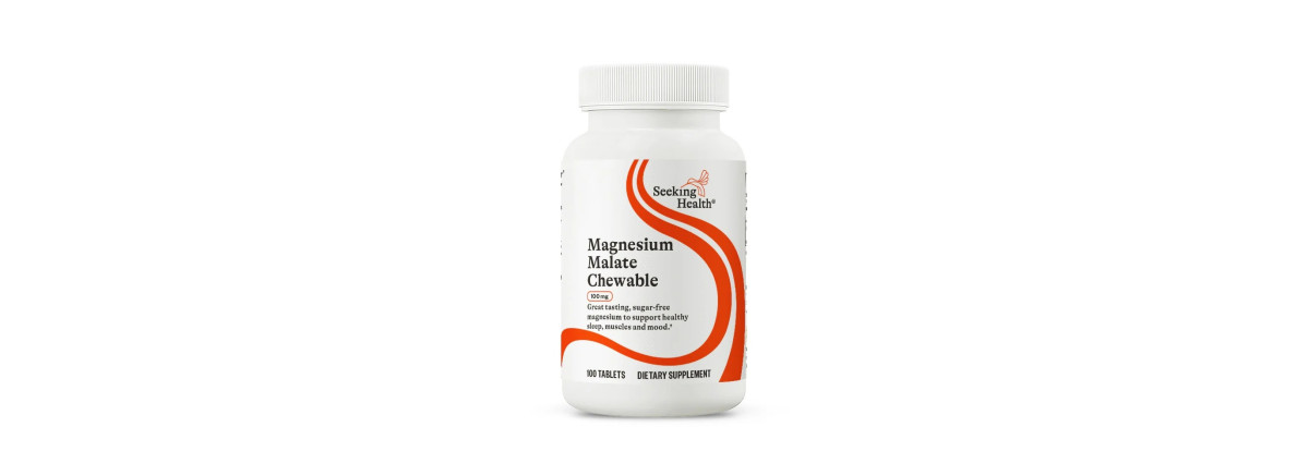 Магний малат, 100 мг, Magnesium Malate, Seeking Health, 100 жевательных таблеток