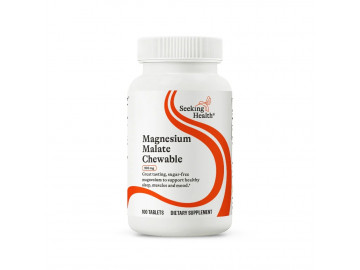 Магній малат, 100 мг, Magnesium Malate, Seeking Health, 100 жувальних таблеток