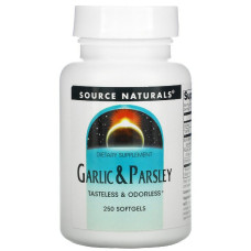 Чеснок & Петрушка, Source Naturals, 250 желатиновых капсул