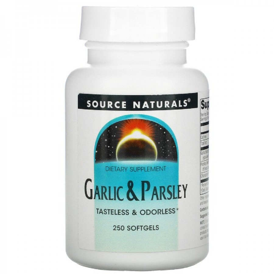 Часник & Петрушка, Source Naturals, 250 желатинових капсул