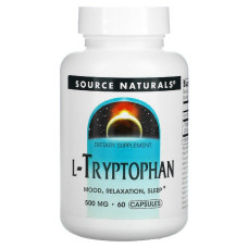 Л-Триптофан 500мг, Source Naturals, 60 капсул