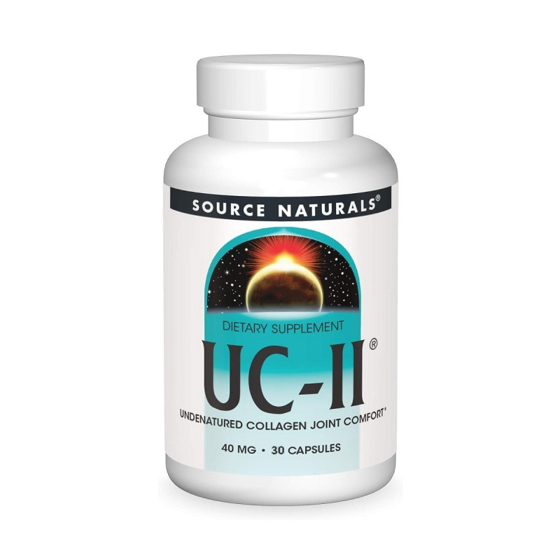 Коллаген неденатурированный тип II, 40 мг, UC-II, Source Naturals, 30 капсул
