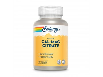 Кальцій І Магній, Cal-Mag Citrate, High Potency, Solaray, 90 Капсул