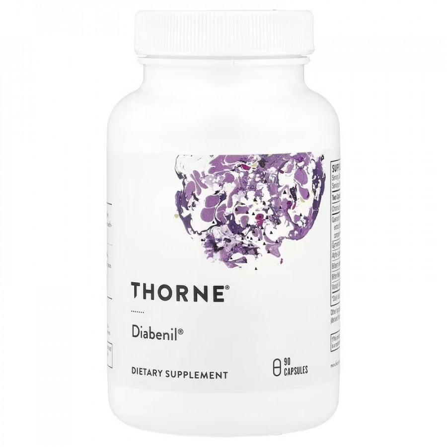 Діабеніл, підтримка рівня цукру, Diabenil, Thorne Research, 90 капсул