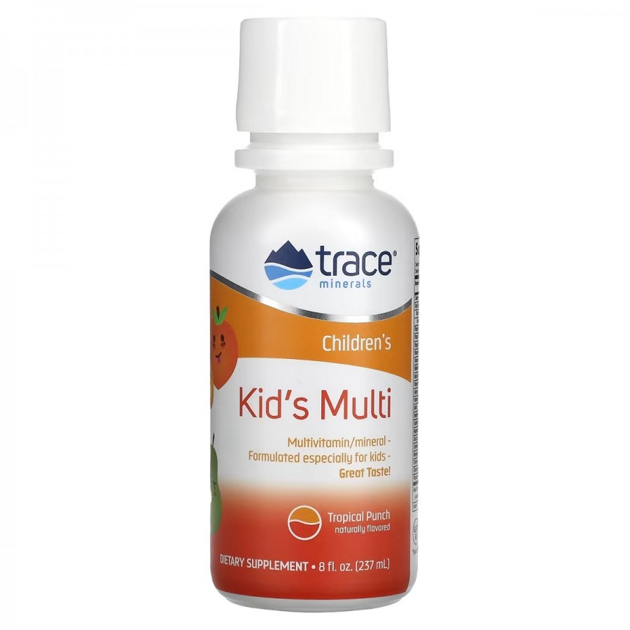 Дитячі мультивітаміни, цитрусовий смак, Kid's Multi, Trace Minerals, 237 мл