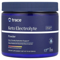 Електроліти-Кето, смак полуничного лимонаду, Keto Electrolyte Powder, Trace, 369 гр