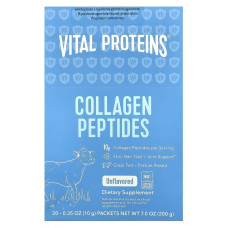 Пептиди колагену без ароматизаторів, 10 г у порції, Collagen Peptides, Vital Proteins, 20 пакетиків