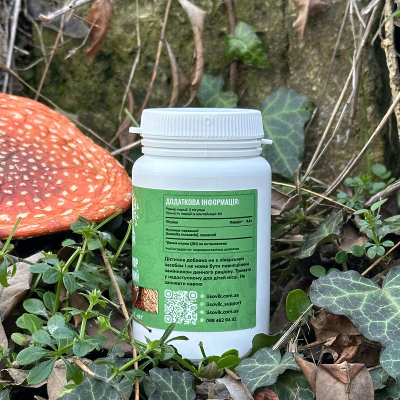 Мухомор червоний, "Лісовик", 120 таблеток по 0,4 г