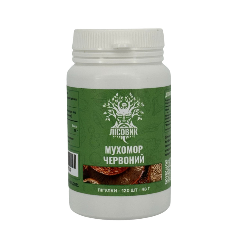 Мухомор червоний, "Лісовик", 120 таблеток по 0,4 г