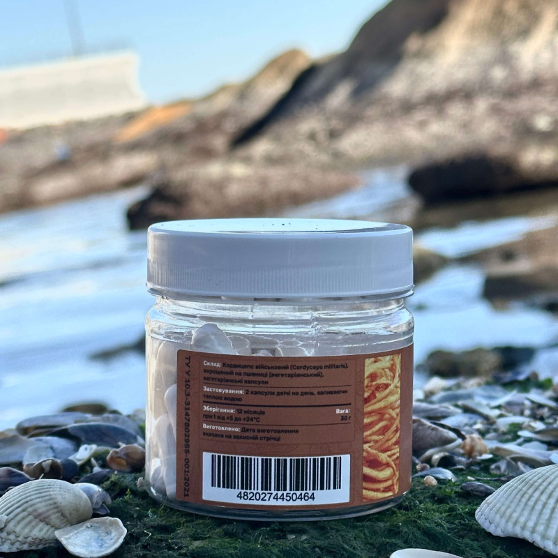Кордицепс військовий, "Лісовик", 60 капсул по 0,5 г